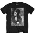 Amy Winehouse Flower Portrait Black