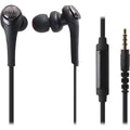 Audio-Technica Solid Bass in-Ear Headphones with in-line Mic & Control