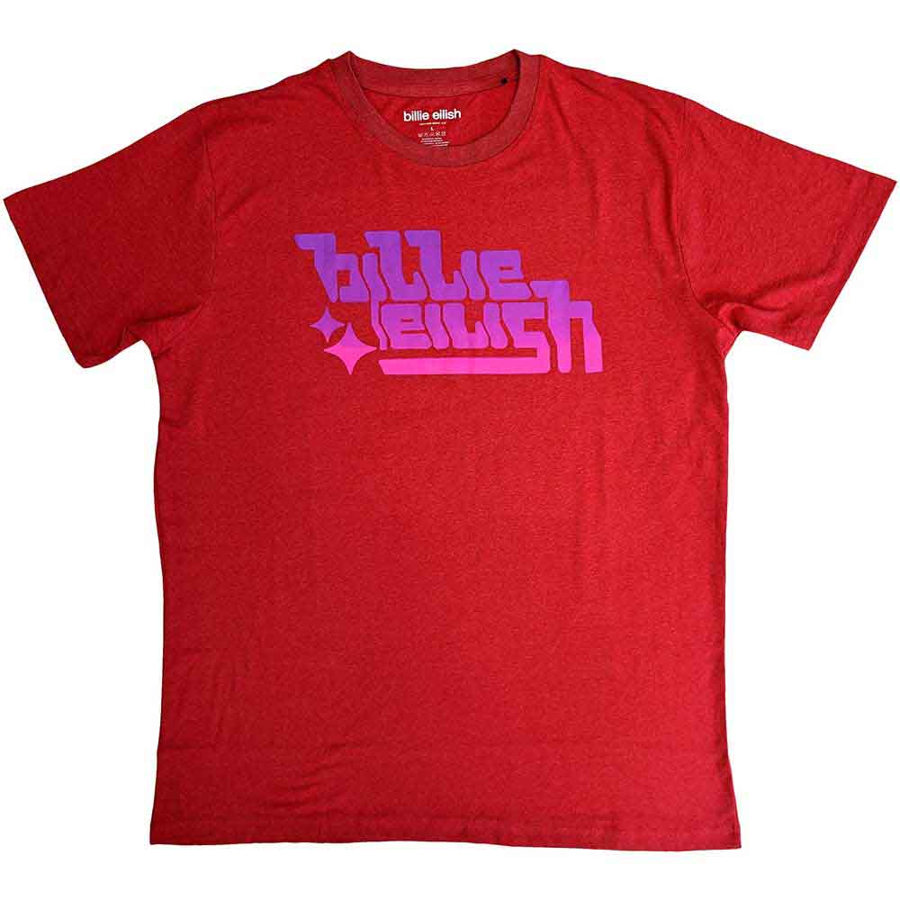 Billie Eilish Purple Logo Red