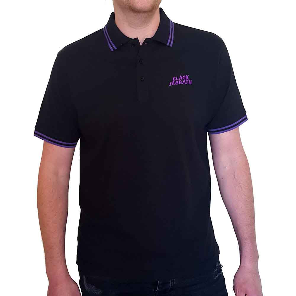 Black Sabbath Wavy Logo Black