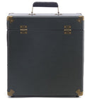 GPO GPO Retro SWB18GB 12 " Vinyl Record Case 35 Count Capacity Removable Lid - Rustic Green with Black Interior)