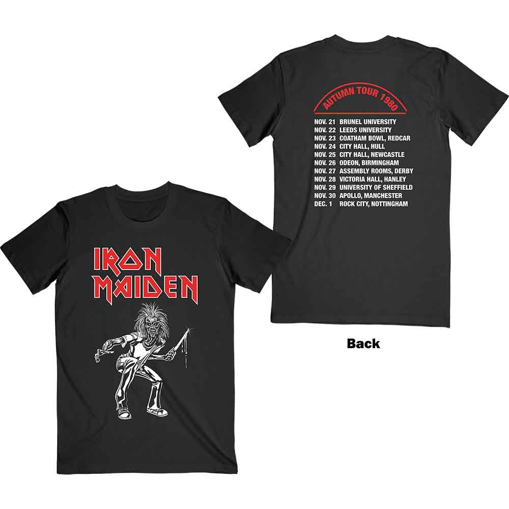 Iron Maiden Autumn Tour 1980 Black