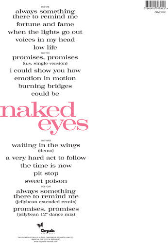 Naked Eyes Naked Eyes (Limited Edition, Blue Colored Vinyl, 2025 Remastered Edition) (2 Lp's)