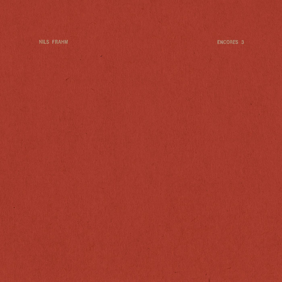 Nils Frahm Encores 3