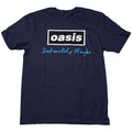 Oasis Definitely Maybe Text Logo Blue