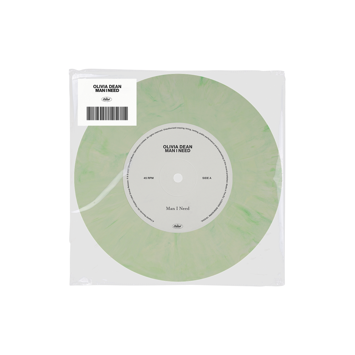 Olivia Dean Man I Need [Light Green Marble 7" Single]