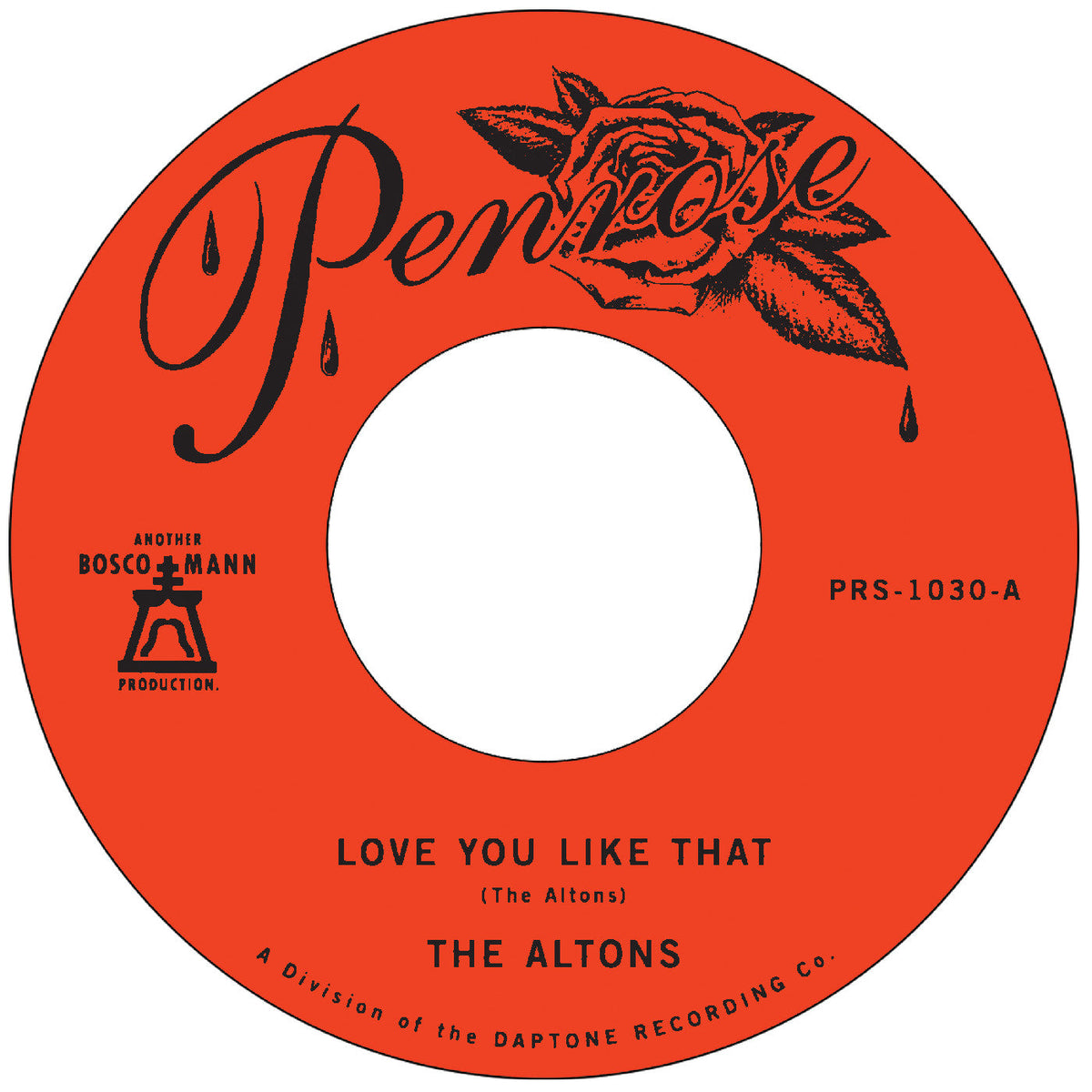 The Altons Love You Like That B/W I Try I Try