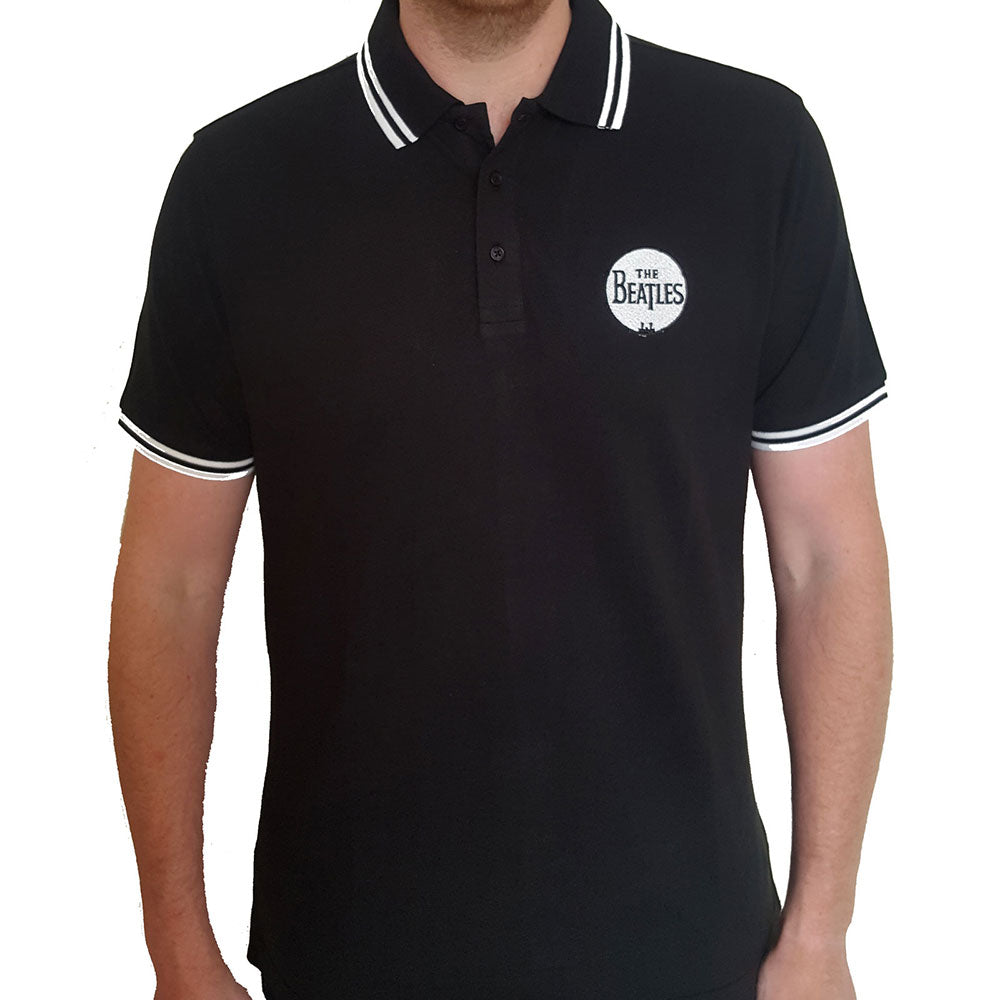 The Beatles Drum Logo Black