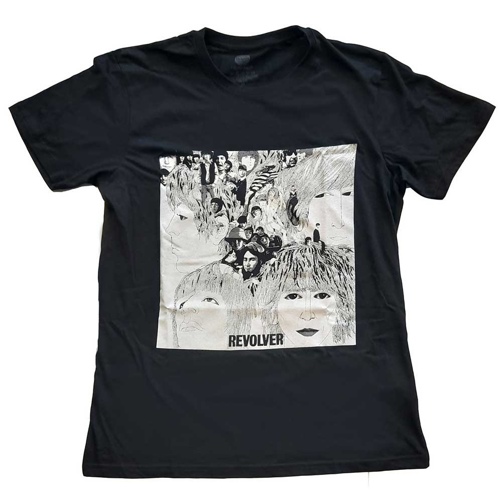 The Beatles Revolver Album Cover Black