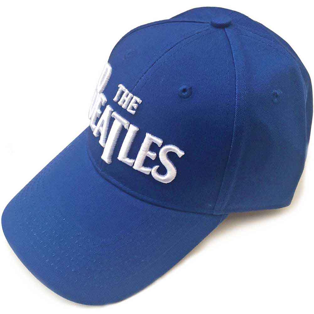 The Beatles White Drop T Logo Blue