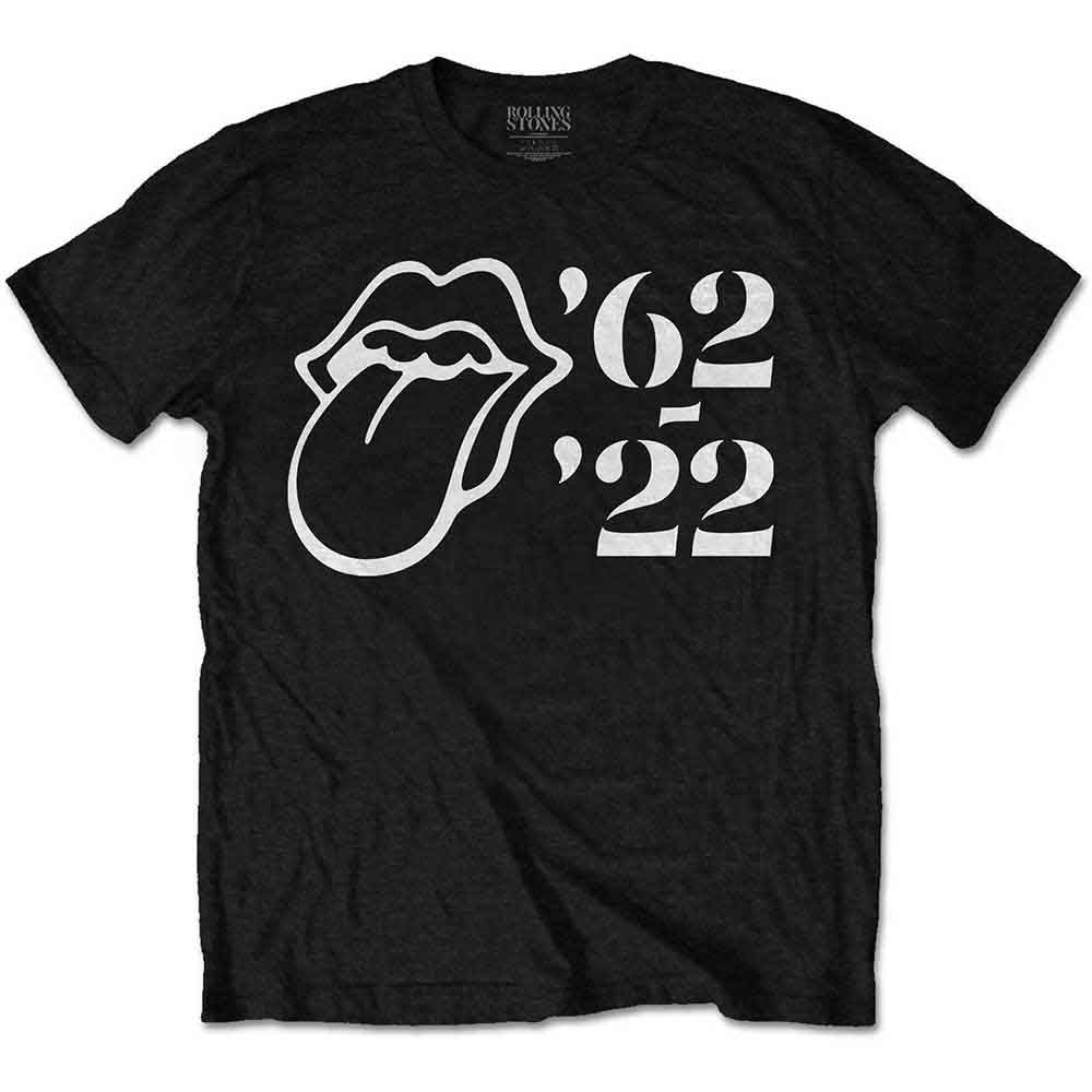 The Rolling Stones Sixty Outline '62 - '22 Black