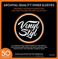 Vinyl Styl Vinyl Styl® 12 Inch Archival Inner Record Sleeves - HDPE-Lined - 50 Count (White)