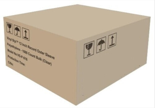 Vinyl Styl Vinyl Styl® 12 Inch Record Outer Sleeve Polyethylene - 1000 Count Bulk (Clear) (Large Item, Ships in Own Container)